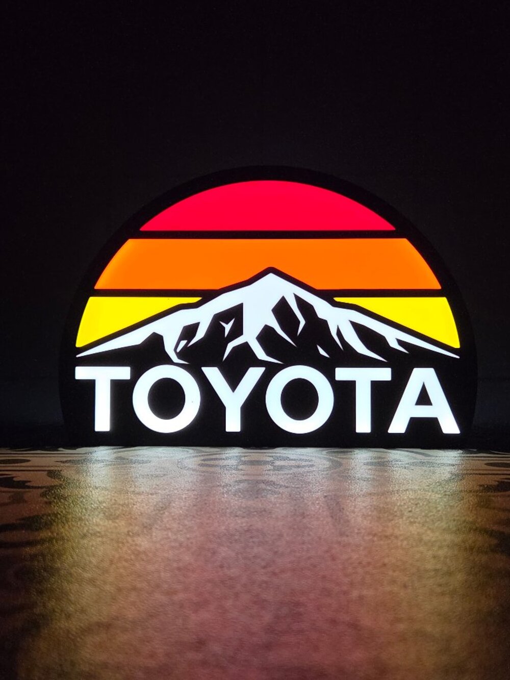 Retro Toyota  - LED Lightbox Sign